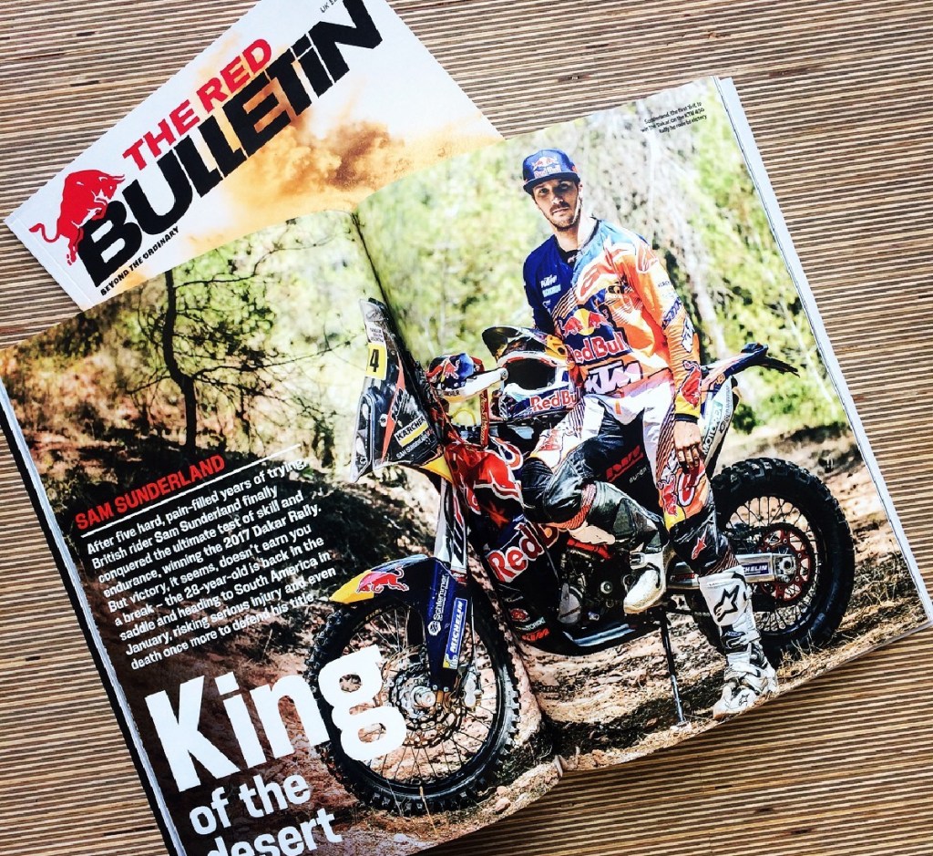 red bulleting magazine opened