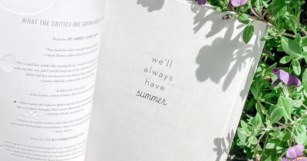 inside cover of 'We'll Always Have Summer' book