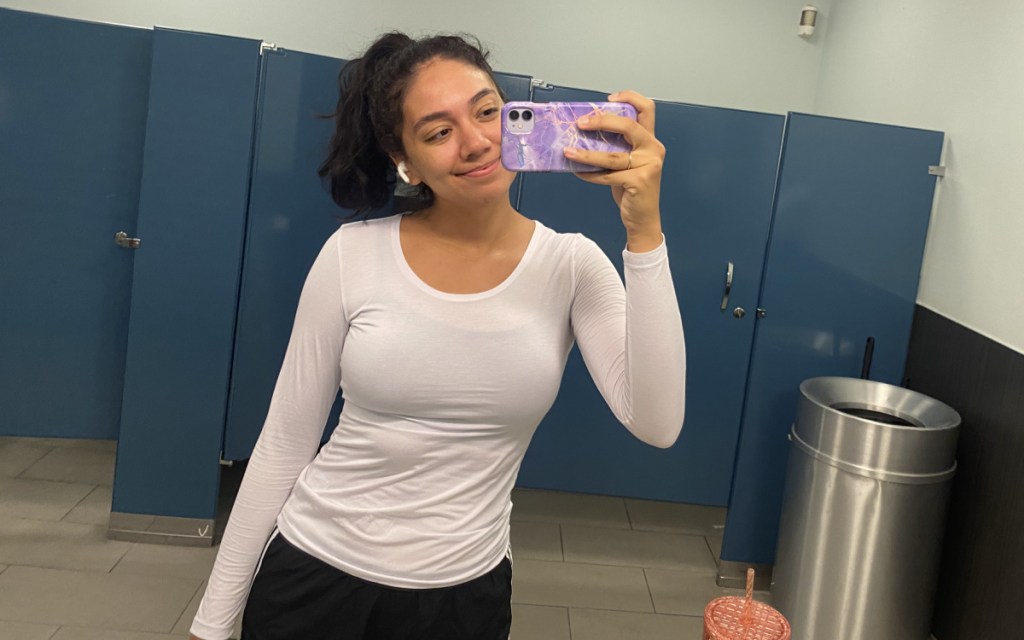woman at gym
