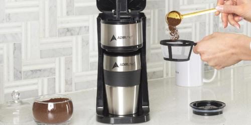 Single-Serve Coffee Maker as Low as $25.46 Shipped on Amazon | Includes Travel Mug & Reusable Filter