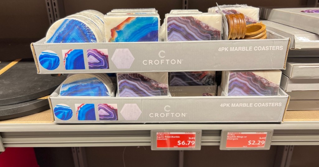 Crofton Marble Coasters at Aldi