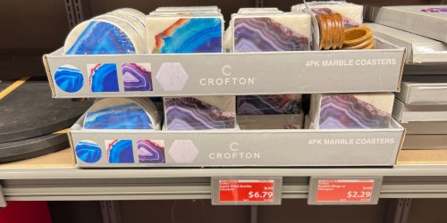 ALDI Clearance Deals = Crofton Marble Coaster 4-Packs Possibly Only $6.79 & More