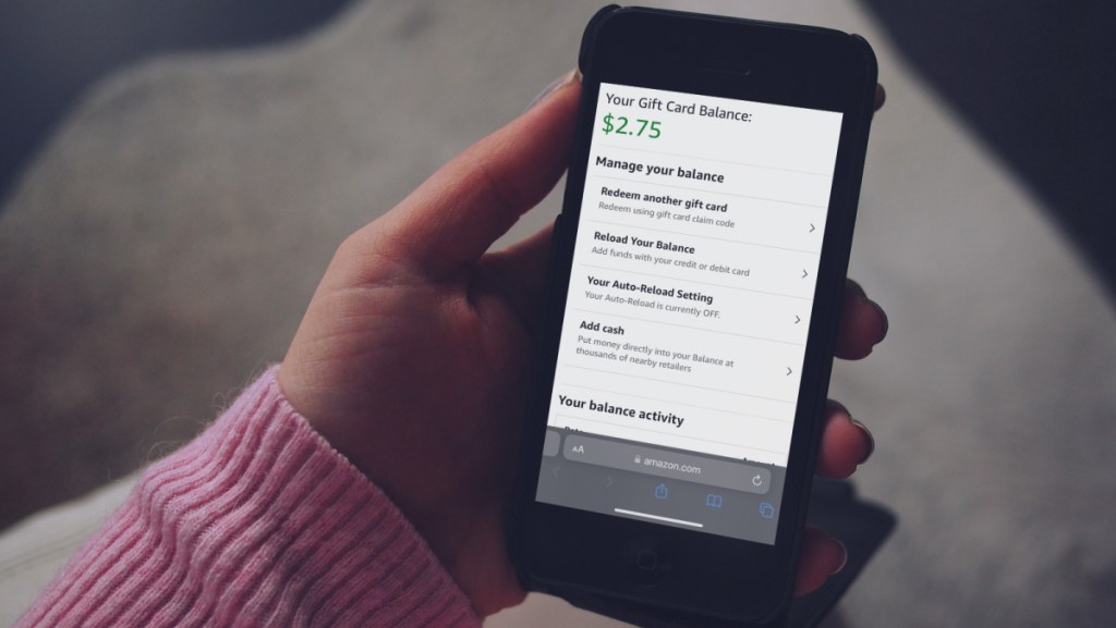 Amazon Account Credit Shown On Iphone