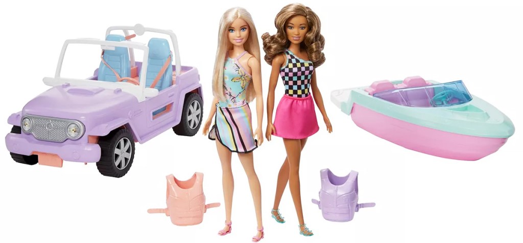 barbie dolls and vehicles