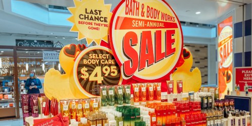 Up to 75% Off Bath & Body Works Semi-Annual Sale (+ Extra 20% Off $25 Coupon)