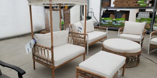 *HOT* Over $300 Off This Gorgeous Canopy Chair & Ottoman Set on Walmart.com
