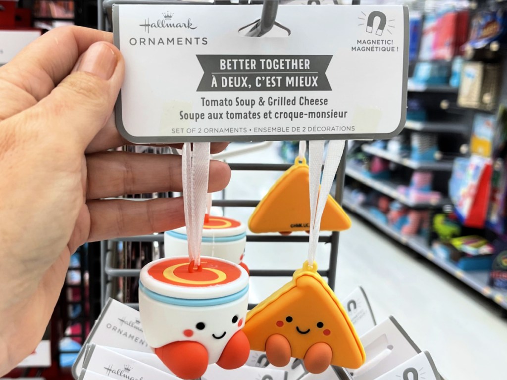 Better Together Magnetic Hallmark Ornaments Tomato Soup and Grilled Cheese