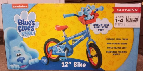 Schwinn Blue’s Clues Kids 12″ Bike Only $58 Shipped on Walmart.com (Regularly $94)