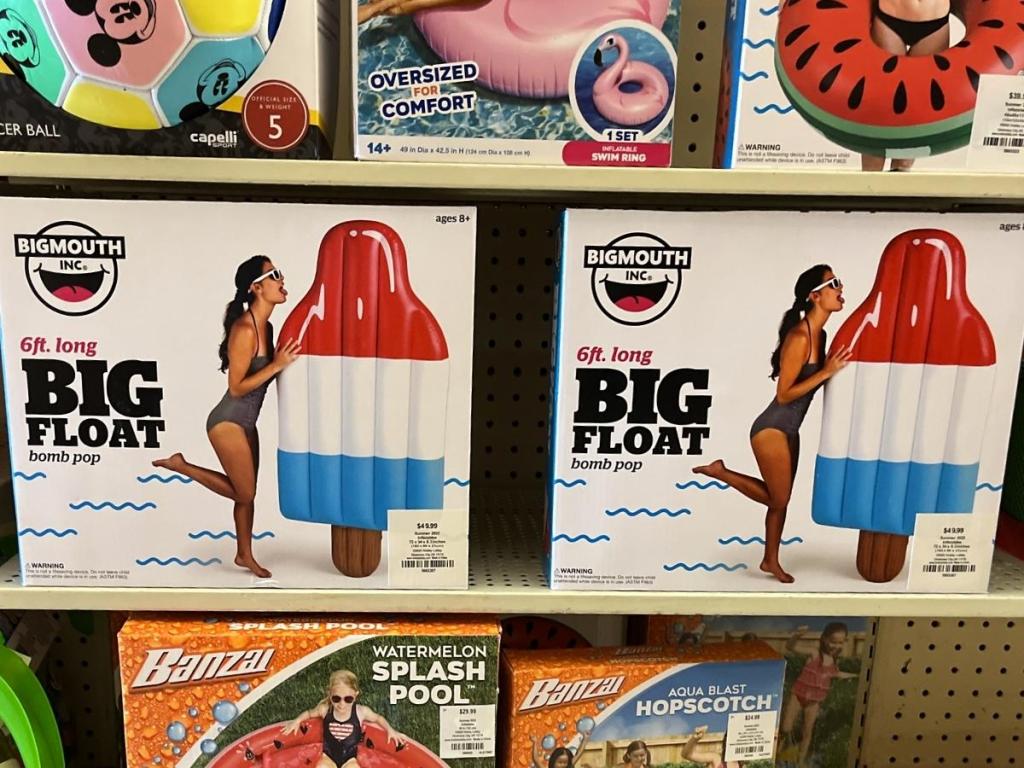 Bigmouth Inc. Jumbo Bomb Pop Pool Float