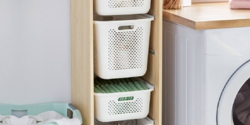 Target Storage Sale | Brightroom Tall Sliding Bin Cube Only $60 Shipped (Perfect IKEA Dupe)