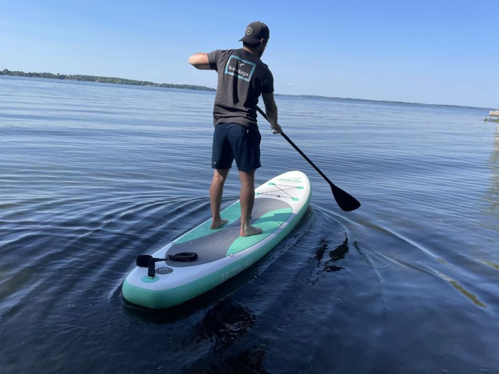 man on a paddleboard