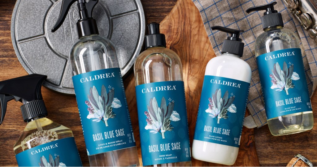 caldrea basil blue sage scented cleaning products