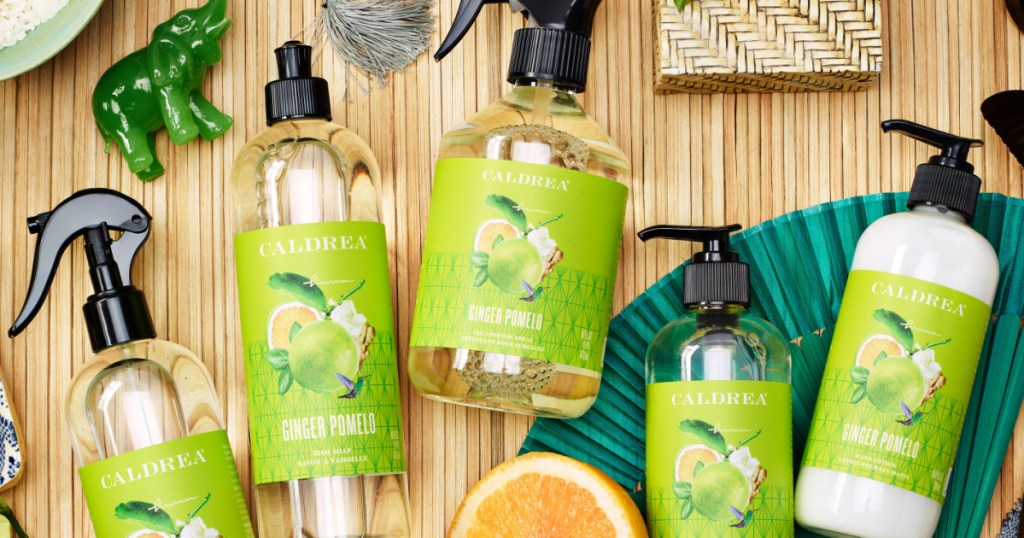 caldrea ginger pomelo scented cleaning products