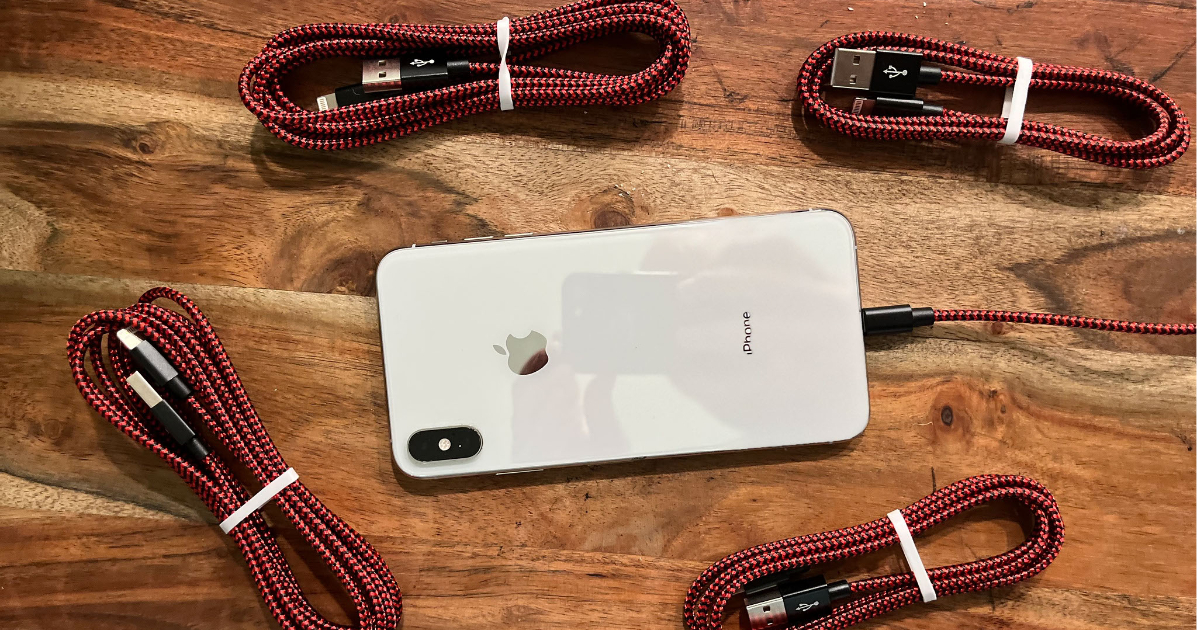 Charging cables with iphone