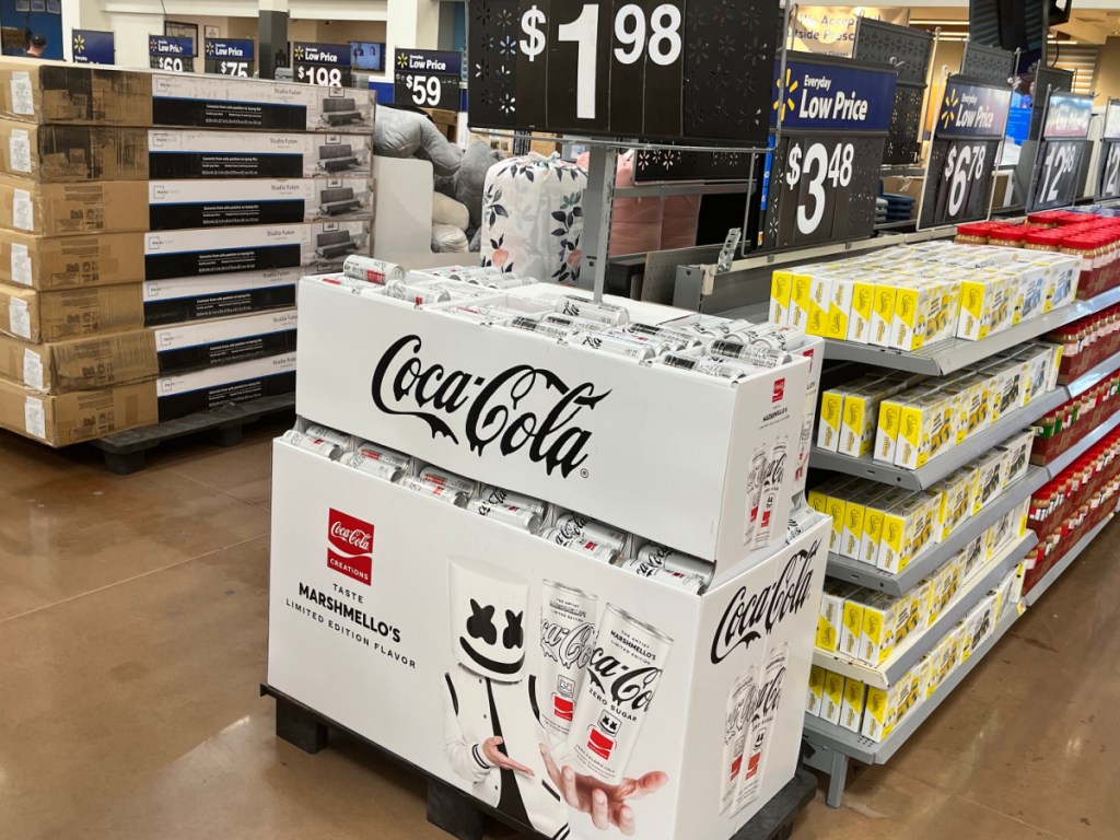 Coca-Cola x Marshmello Soda store display