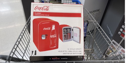 Coca-Cola Mini Fridge ONLY $19.98 on Walmart.com (Regularly $50) | Holds 6 Cans!