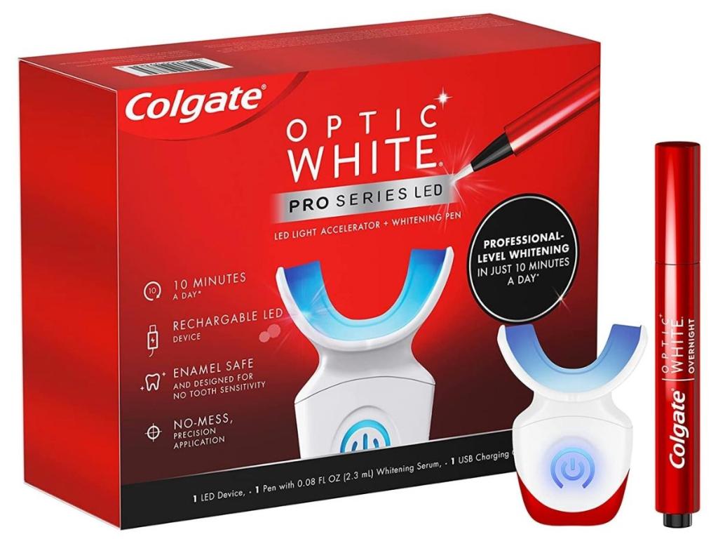 Colgate Optic White Pro Series Teeth Whitening Pen & LED Tray Kit