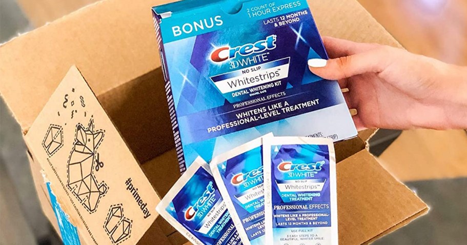 Crest Whitestrips 20-Count + 2 Express Treatments Just $29.99 Shipped for Prime Members (Reg. $46)