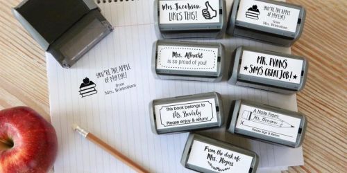 Custom Self-Inking Stamps from $14.99 (Regularly $40) + Free Shipping | Teacher & Holiday Styles Available