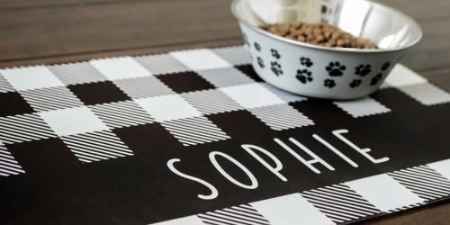 Personalized Farmhouse Pet Mats Only $14.99 Shipped | Durable & Waterproof