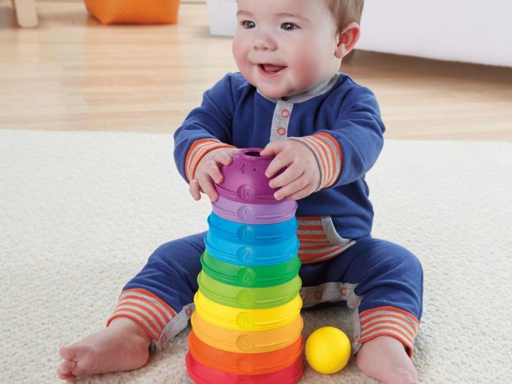 Fisher-Price Stack & Roll Cups 10-Count Toy Set
