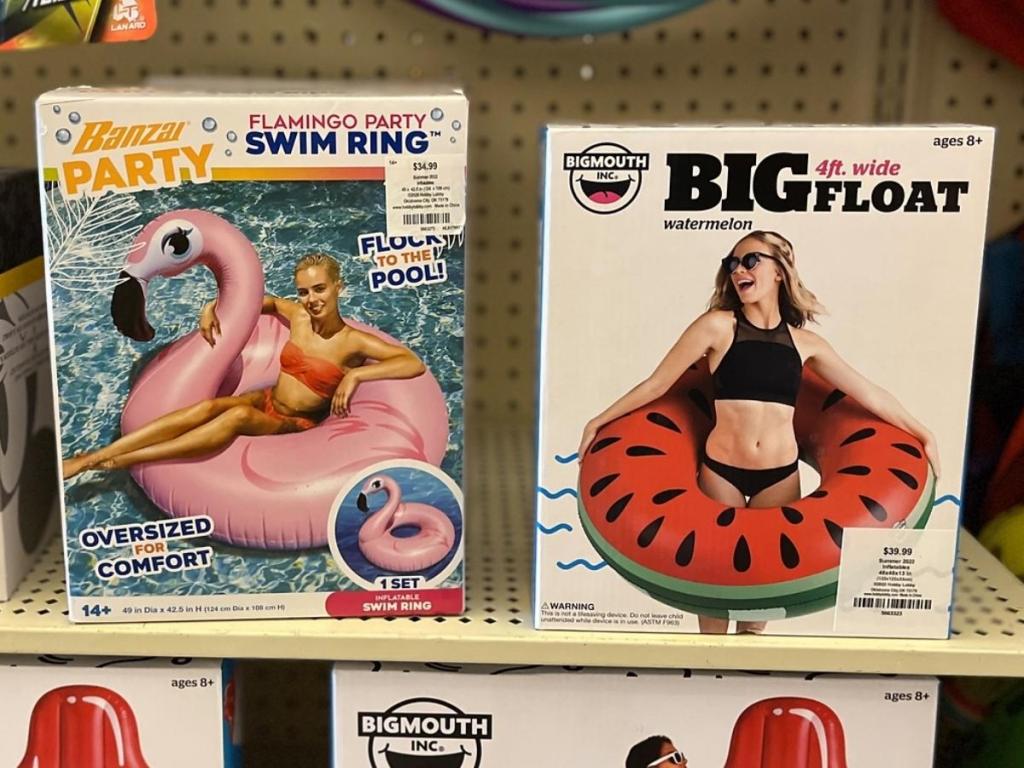 hobby lobby flamingo and watermelon ring pool floats