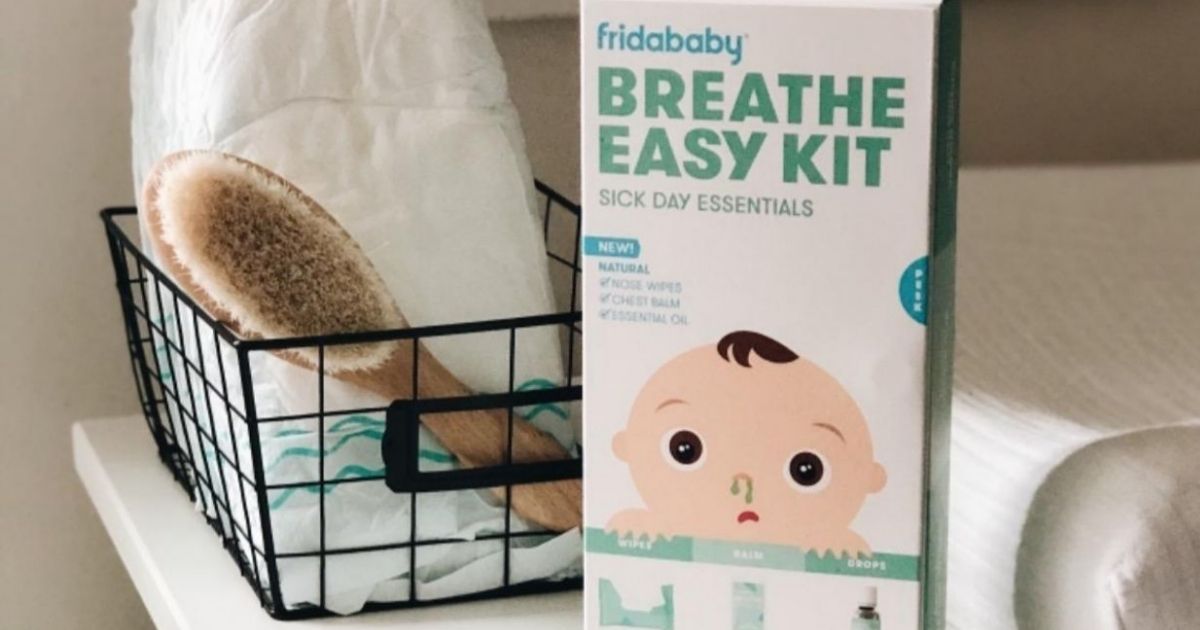 Frida Baby Breathe Easy Kit Sick Day Essentials - 3+mo Wipes, Rub, & Drops  NEW!