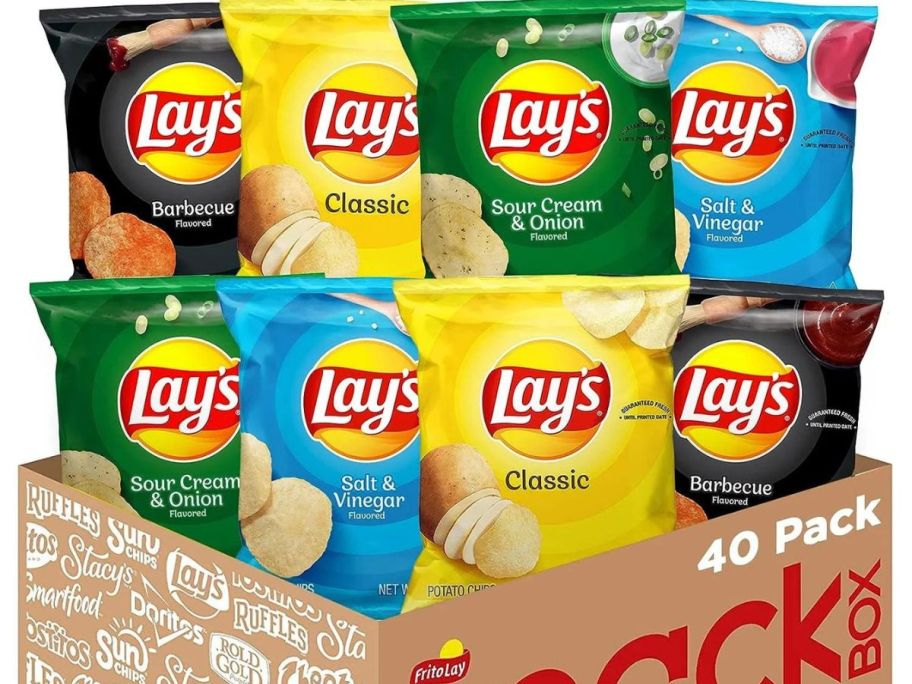 Frito-Lay-Variety-Pack- حزمة متنوعة من Frito-Lay مكونة من 40 قطعة يتم شحنها مقابل 15.70 دولارًا فقط لأعضاء Walmart+ (39 سنتًا فقط لكل منهم!)