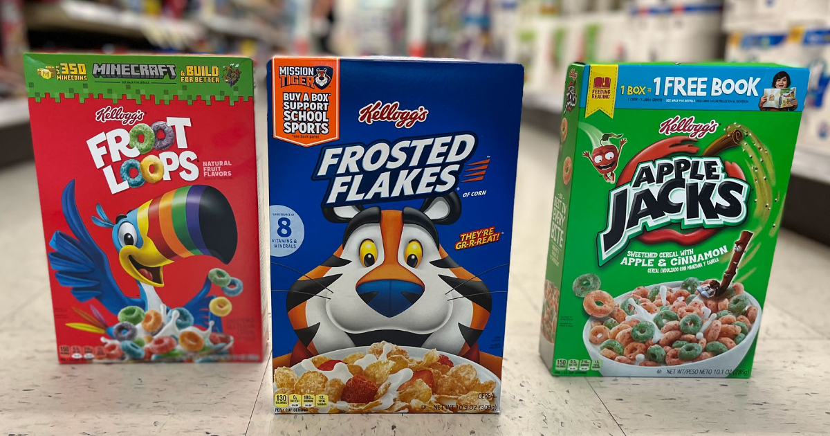 Froot Loops - Frosted Flakes - Apple Jacks