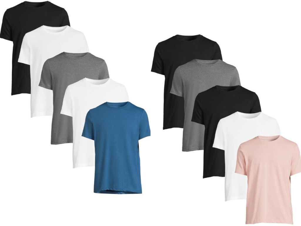 10 solid t-shirts