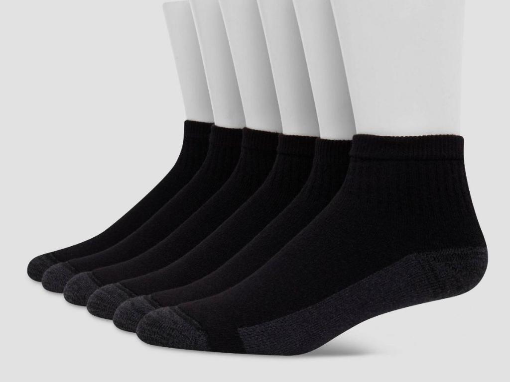 Hanes Premium Men's Xtemp Ultra Cushion Ankle Socks 6-Pack