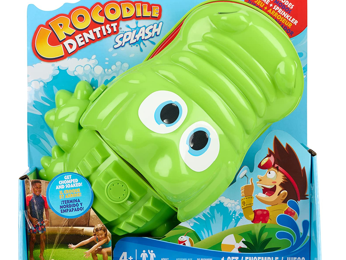 stock image of Hasbro Crocodile Dentist Splash Water Game in packaging