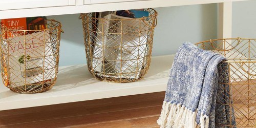 Up to 50% Off Home Depot Decorative Storage Baskets + Free Shipping | Prices from $17.33 Each