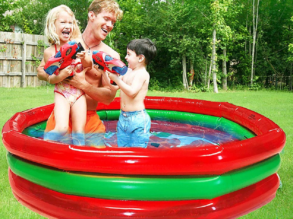 Hoovy Watermelon Inflatable Kiddie Swimming Pool Set