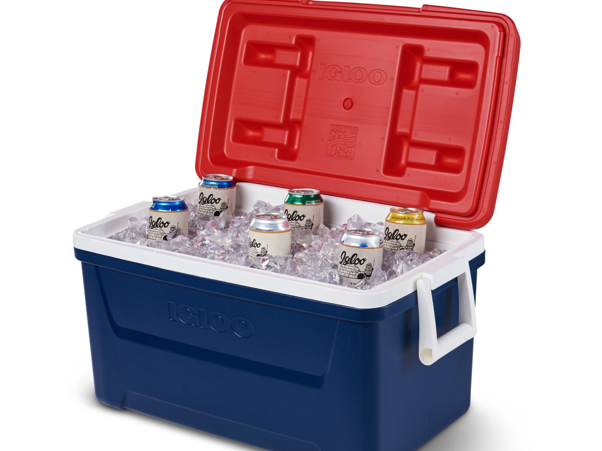 Igloo Mission 124 Quart Lockable Insulated Lined Ice Chest Cooler Box 00048496 for sale online 