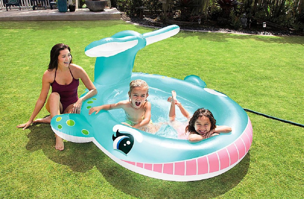 Intex Inflatable Whale Spray Kiddie Pool