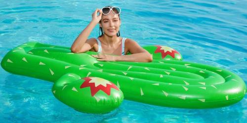 Giant Inflatable Cactus Float w/ Cupholder Only $13 on Amazon