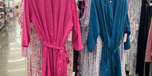 Joyspun Women’s Waffle Knit Robes Only $14.98 on Walmart.com | Available in S to 3XL!