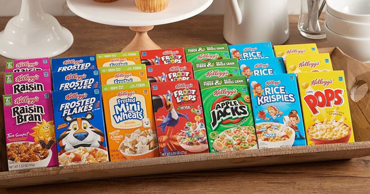 Kellogg's Cereal 48Count Variety Pack Mini Boxes Only 16 Shipped on