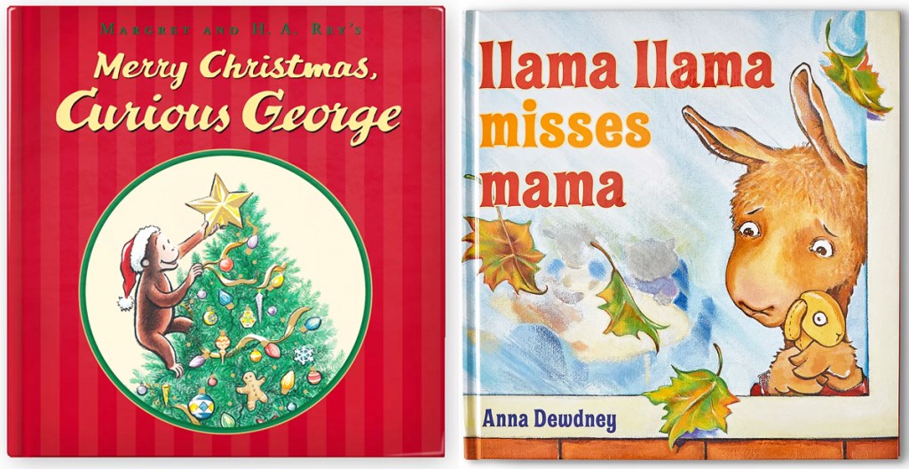 Curious George and llama kids books