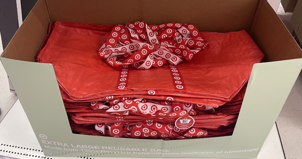 Target Has Extra Large Recycled Reusable Bags (IKEA Shopping Bag Dupe)