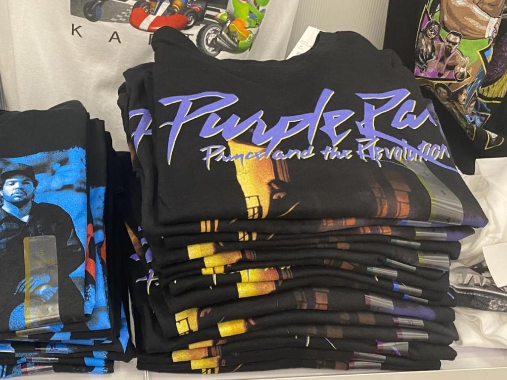 Men's Prince Purple Rain Short Sleeve Crewneck Graphic T-Shirt