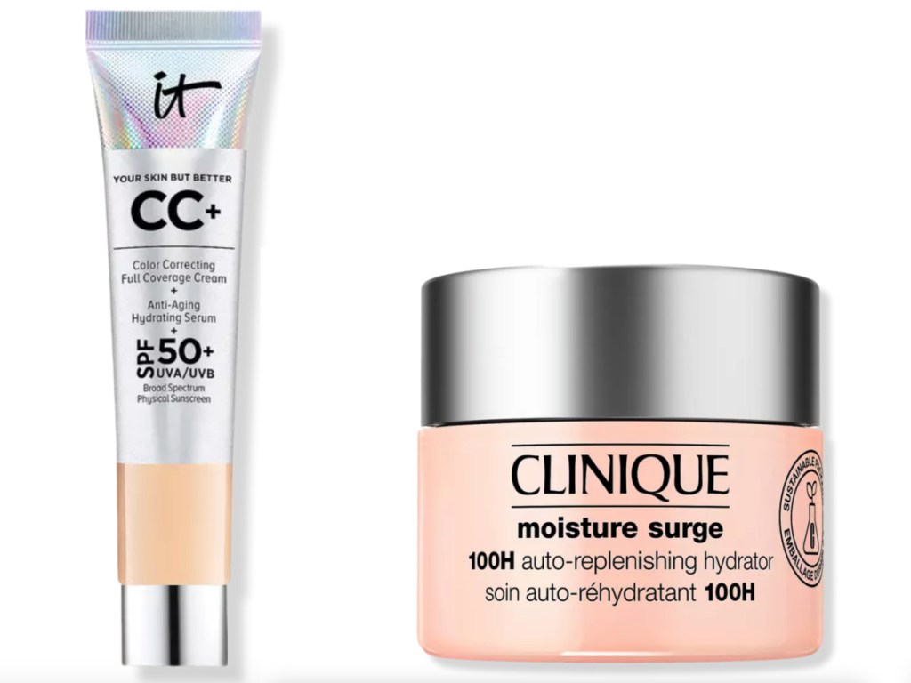 IT cosmetics cc cream with Clinique cream next to it 