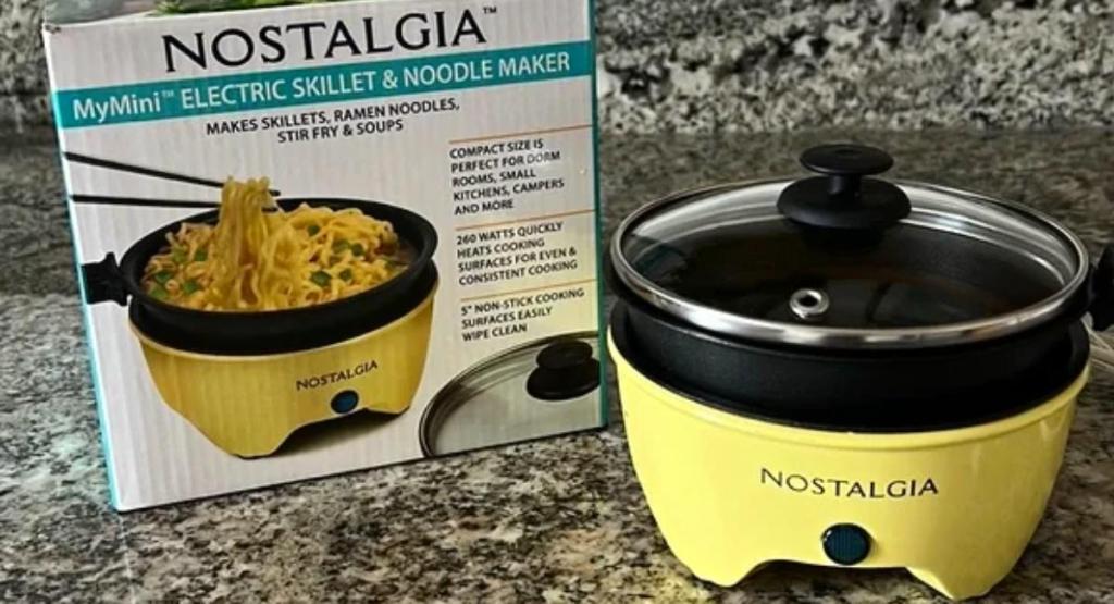 Nostalgia MyMini Electric Skillet & Noodle Maker Only 9 on Amazon