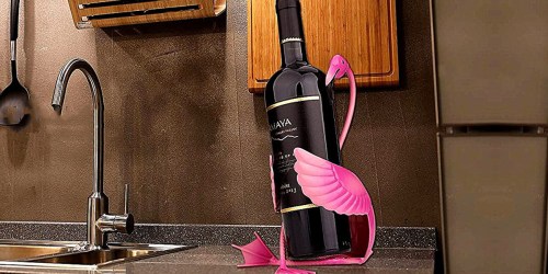 Metal Flamingo Wine Bottle Holder Just $18.80 Shipped on Amazon