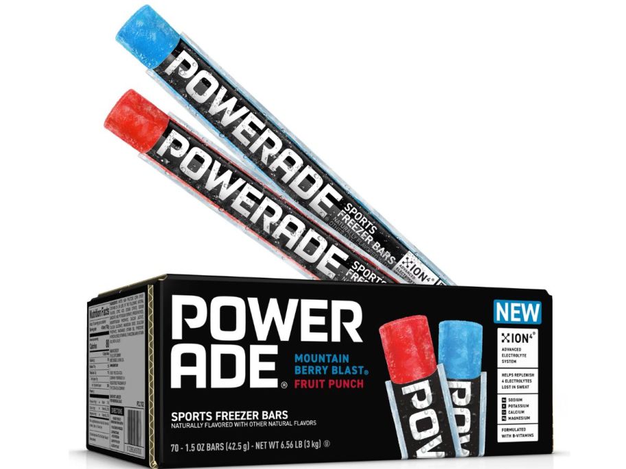 Powerade Sports Freezer Bar 70-pack stock image