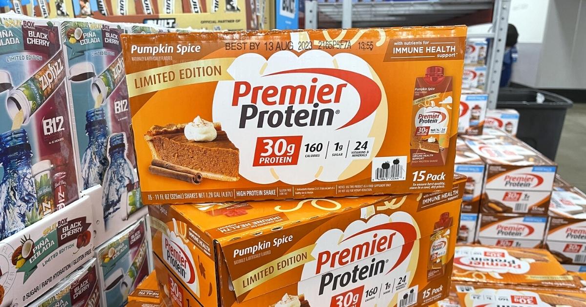 Premier Protein Shakes Limited Edition Pumpkin Spice 15 Pack Only 22