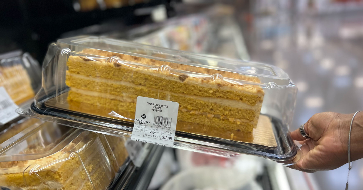 Sam's Club Has a New Pumpkin Cookie Butter Bar Cake! | Hip2Save