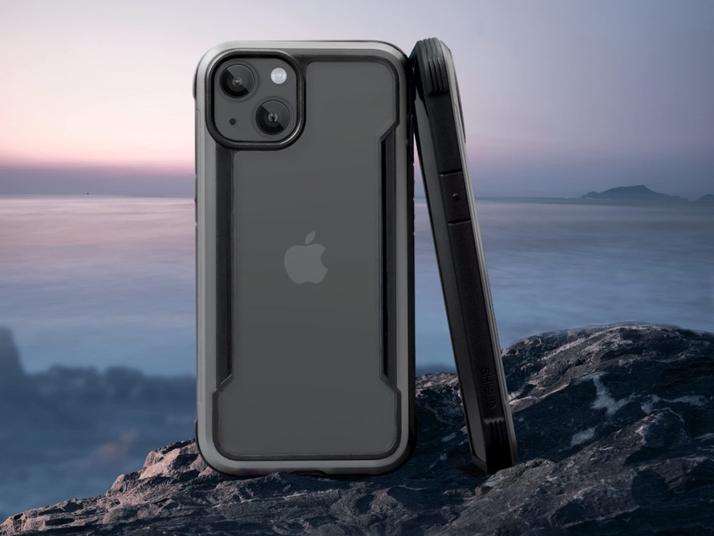 iPhone 13 in black case
