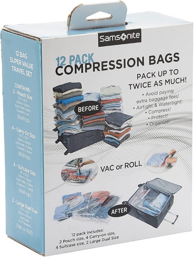 Samsonite Compression Bags 12-Pack